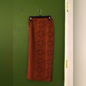 Handmade size small brown maxi skirt